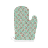 Hippopotamus Pattern Print Design 02 Heat Resistant Oven Mitts