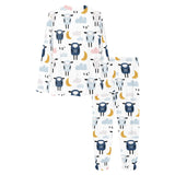 Cute sleeping sheep moon cloud pattern Women's All Over Print Pajama Set