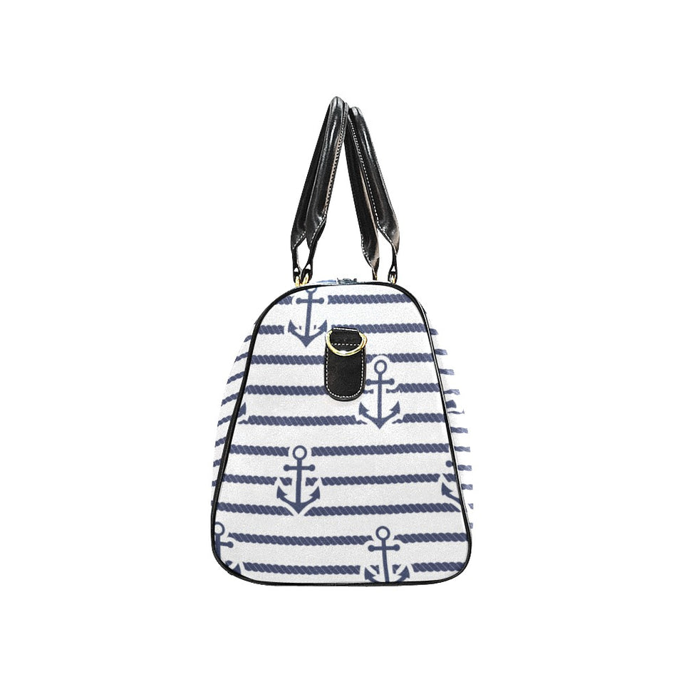 Anchor rope nautical pattern Travel Bag