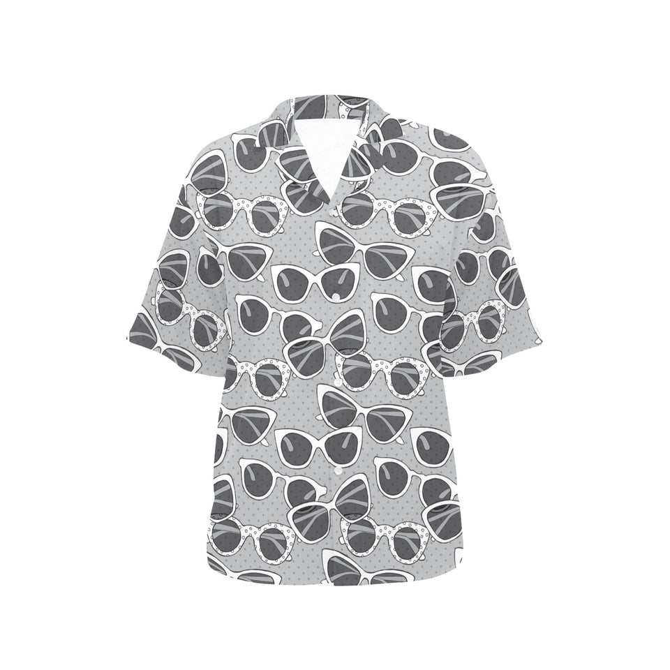 Sun Glasses Pattern Print Design 04 Women's All Over Print Hawaiian Shirt