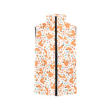 Squirrel Pattern Print Design 05 Women's Padded Vest