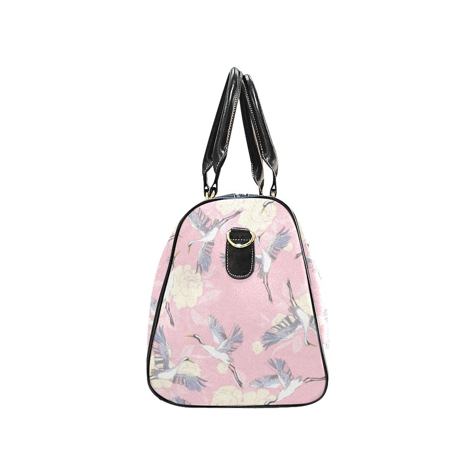 Japanese crane rose pattern Travel Bag