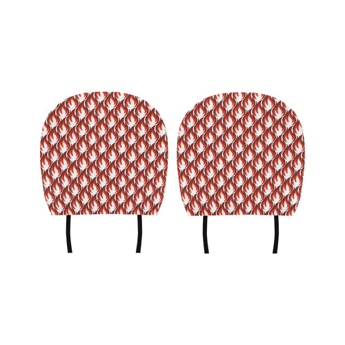Fire flame symbol design pattern Car Headrest Cover