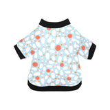 Bowling ball bowling pins blue blackground All Over Print Pet Dog Round Neck Fuzzy Shirt