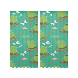 Cute frog dragonfly design pattern Gauze Curtain