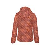 Wood Printed Pattern Print Design 03 Women's Padded Hooded Jacket