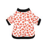 Canada Pattern Print Design 02 All Over Print Pet Dog Round Neck Fuzzy Shirt