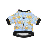 Beer pattern All Over Print Pet Dog Round Neck Fuzzy Shirt