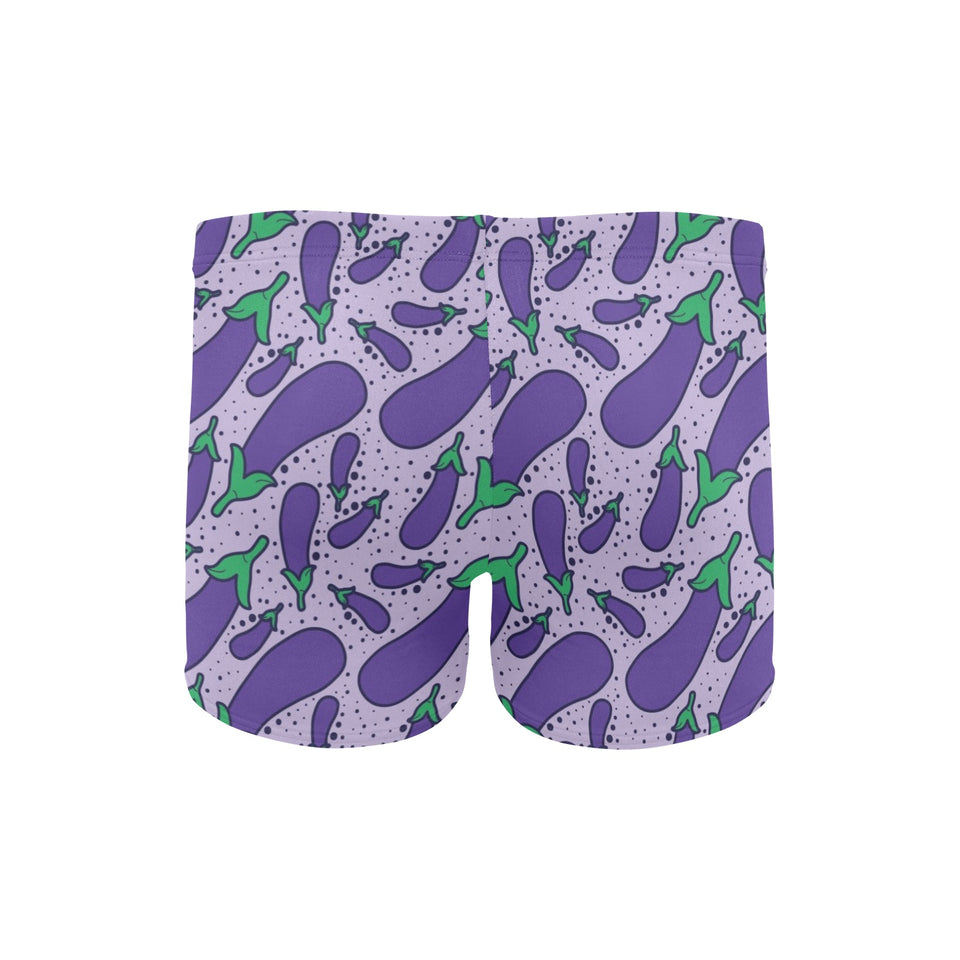 Eggplant Pattern Print Design 03 Men's Swimming Trunks
