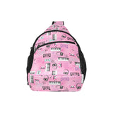 Piano Pattern Print Design 01 All Over Print Chest Bag