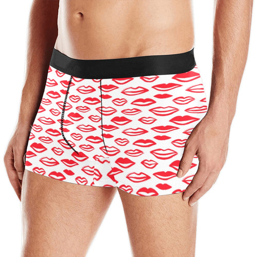 Lips Pattern Print Design 05 Men's All Over Print Boxer Briefs Men's Underwear