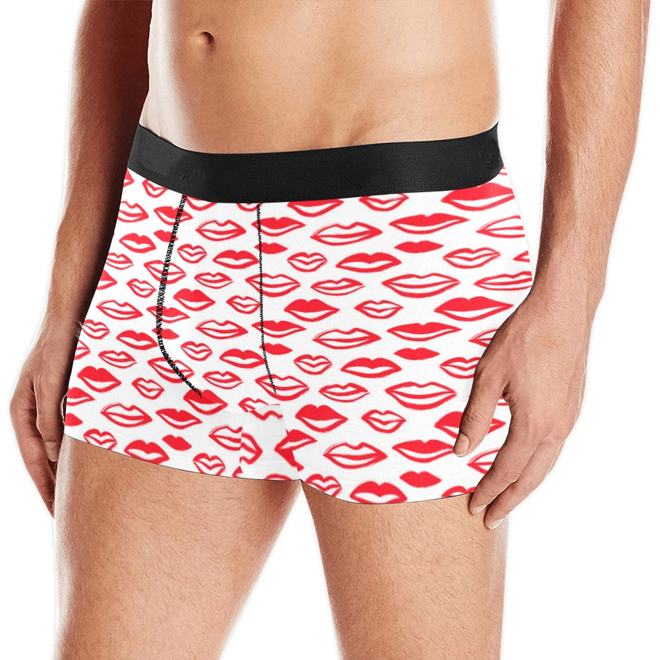 Lips Pattern Print Design 05 Men's All Over Print Boxer Briefs Men's Underwear