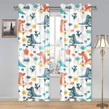 Cute Crocodile Pattern Gauze Curtain