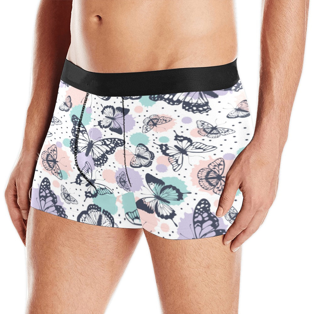 Butterfly pattern Men's All Over Print Boxer Briefs Men's Underwear