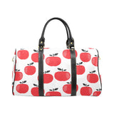 red apples white background Travel Bag