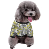 Hand drawn dragonfly pattern All Over Print Pet Dog Round Neck Fuzzy Shirt