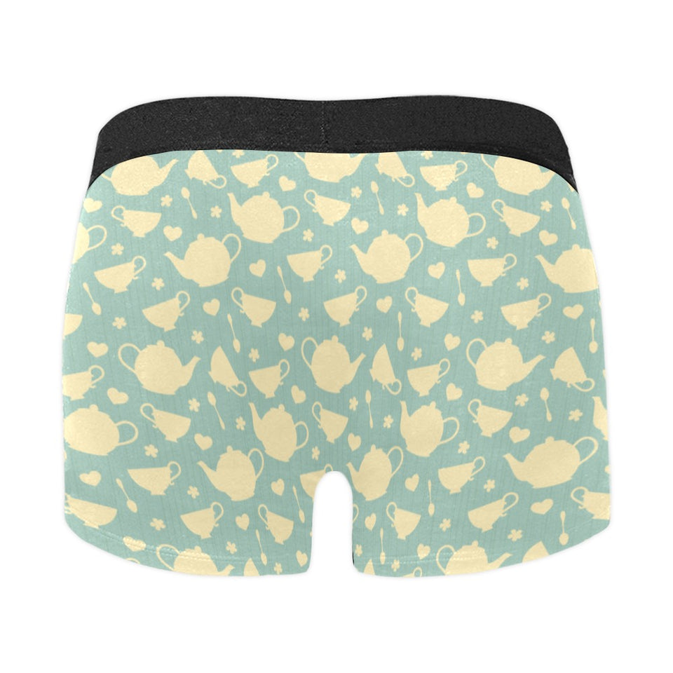 Tea pots Pattern Print Design 02 Men's All Over Print Boxer Briefs Men's Underwear