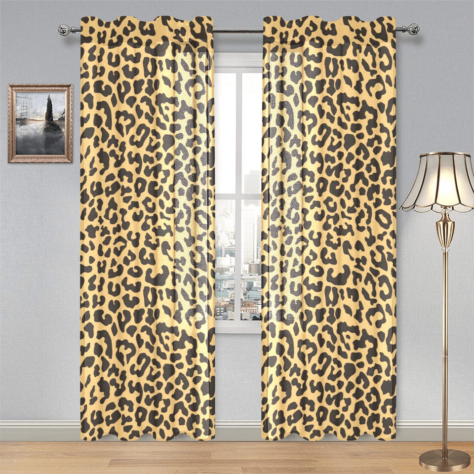 Leopard skin print Gauze Curtain
