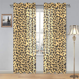 Leopard skin print Gauze Curtain
