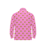 Pancake Pattern Print Design 04 Men's Long Sleeve Polo Shirt