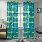 Crocodile pattern Gauze Curtain