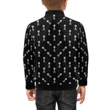 Engine Piston Black Theme Pattern Print Design 03 Kids' Boys' Girls' Bomber Jacket