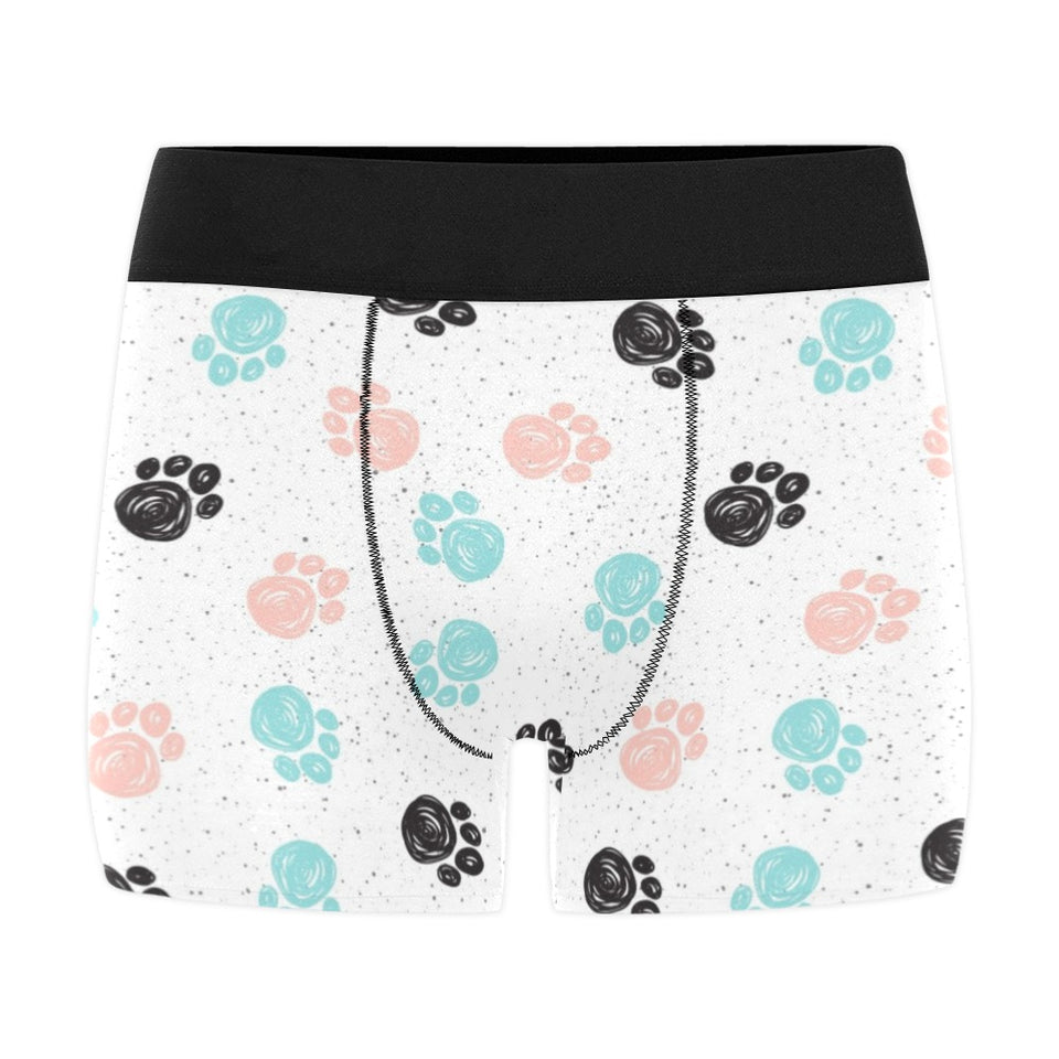 Dog Paws Pattern Print Design 04 Men's All Over Print Boxer Briefs Men's Underwear