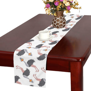 Ostrich Pattern Print Design 02 Table Runner