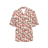 Popcorn Pattern Print Design 05 Women's All Over Print Hawaiian Shirt