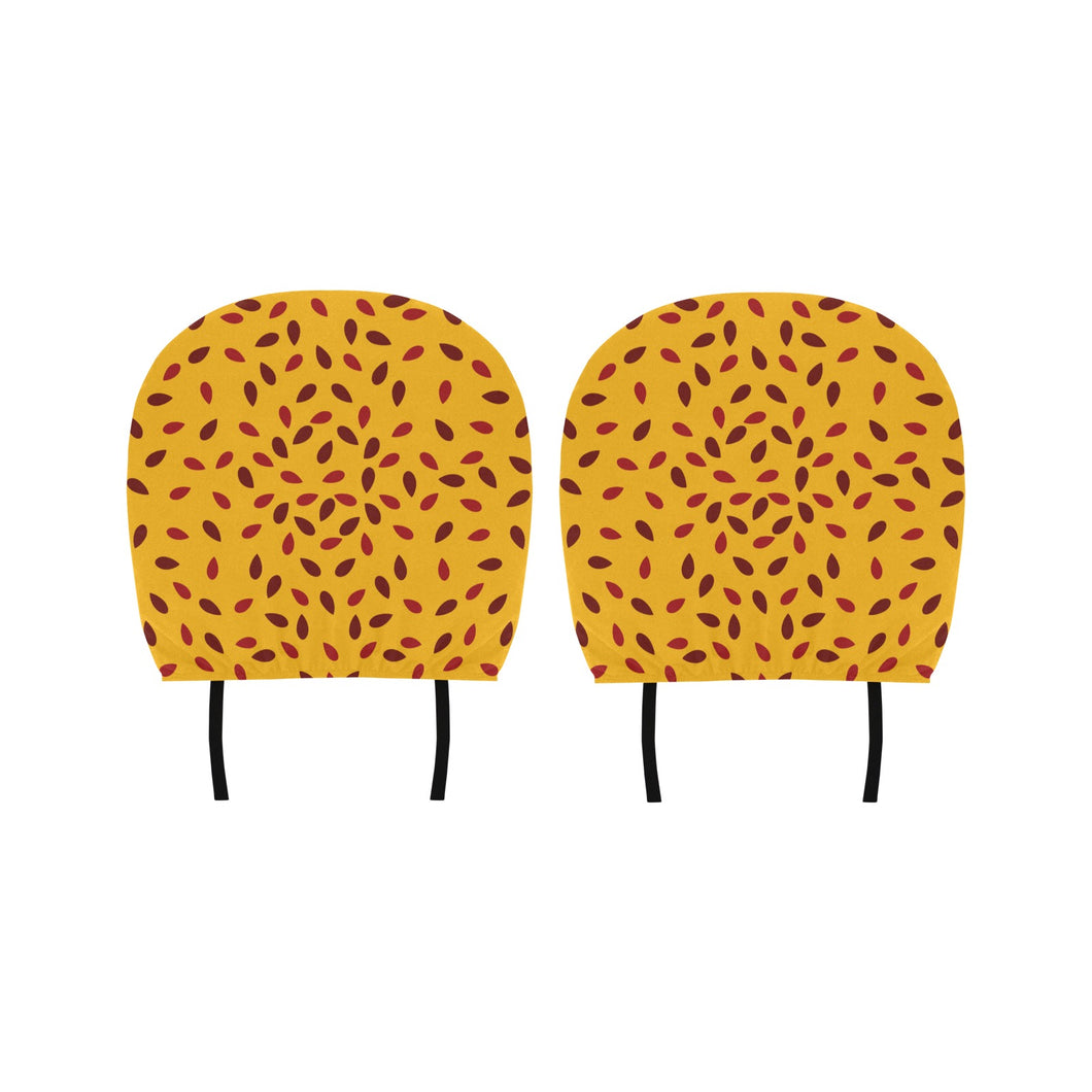 Passion fruit texture Car Headrest Cover