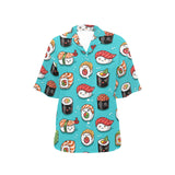 Cute sushi pattern Women's All Over Print Hawaiian Shirt