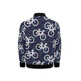 Bicycle Pattern Print Design 03 Kids' Boys' Girls' Bomber Jacket