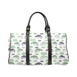 Chameleon lizard succulent plant pattern Travel Bag