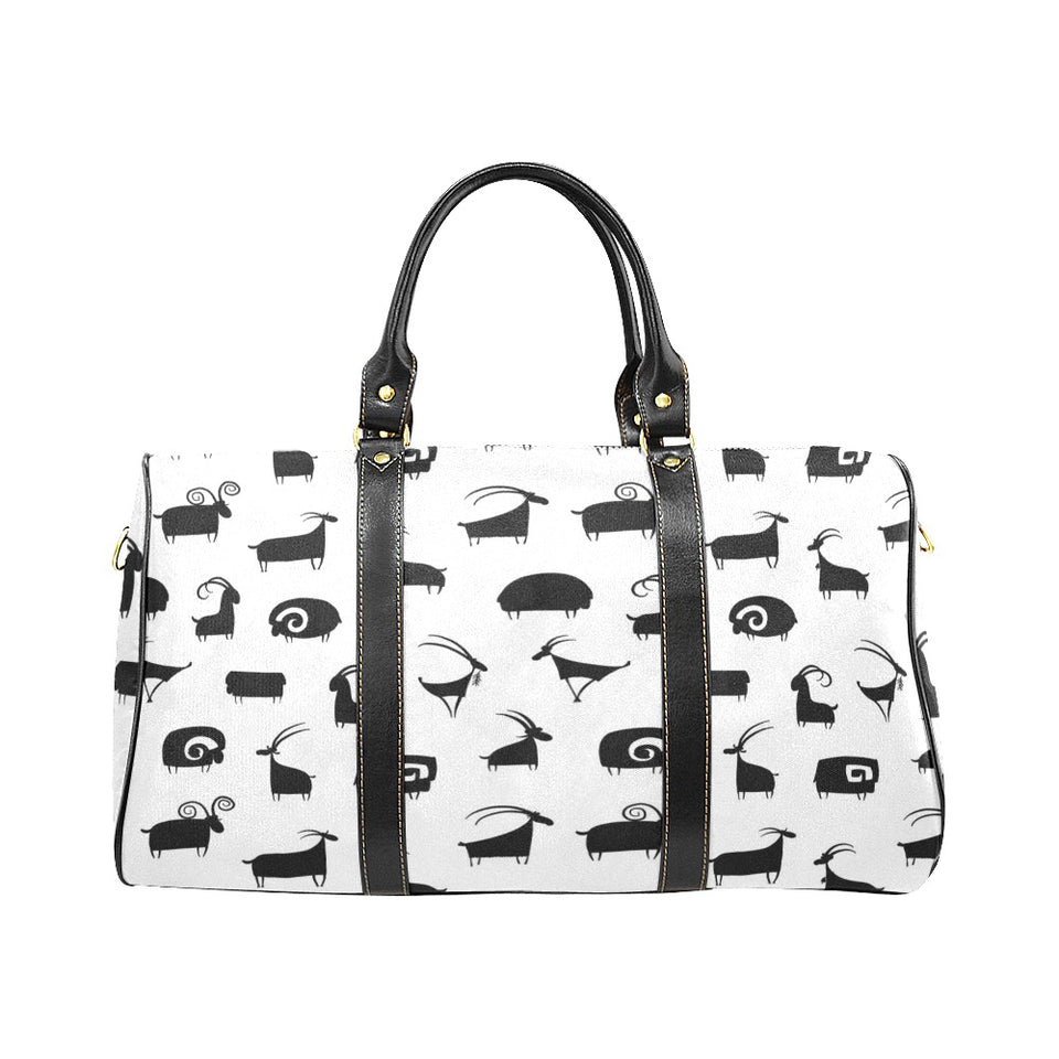 Goat ram pattern Travel Bag