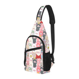 Pig Pattern Print Design 02 All Over Print Chest Bag