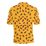 Passion fruit texture Men's All Over Print Polo Shirt