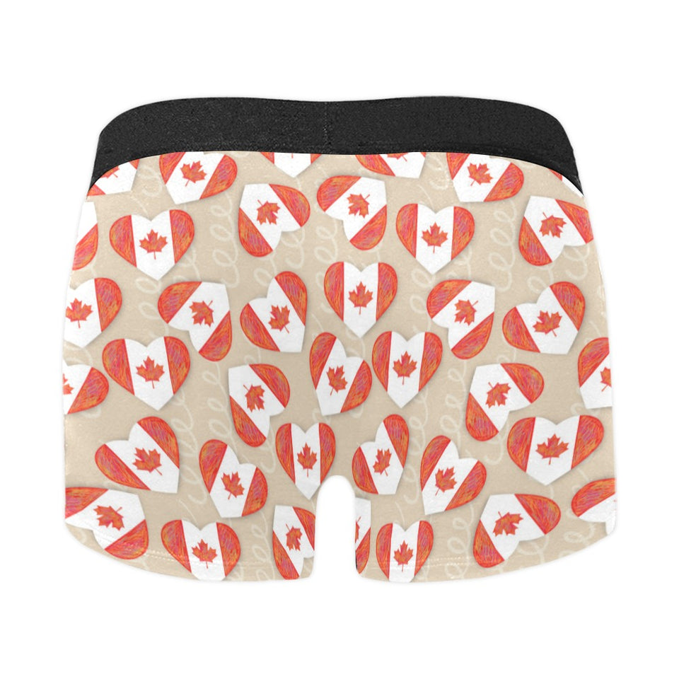 Canada Pattern Print Design 01 Men's All Over Print Boxer Briefs Men's Underwear