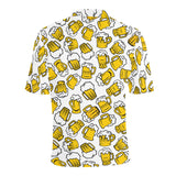 Beer design pattern Men's All Over Print Polo Shirt