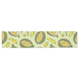 Durian leaves pattern background Table Runner