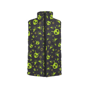 Alien Pattern Print Design 02 Men's Padded Vest