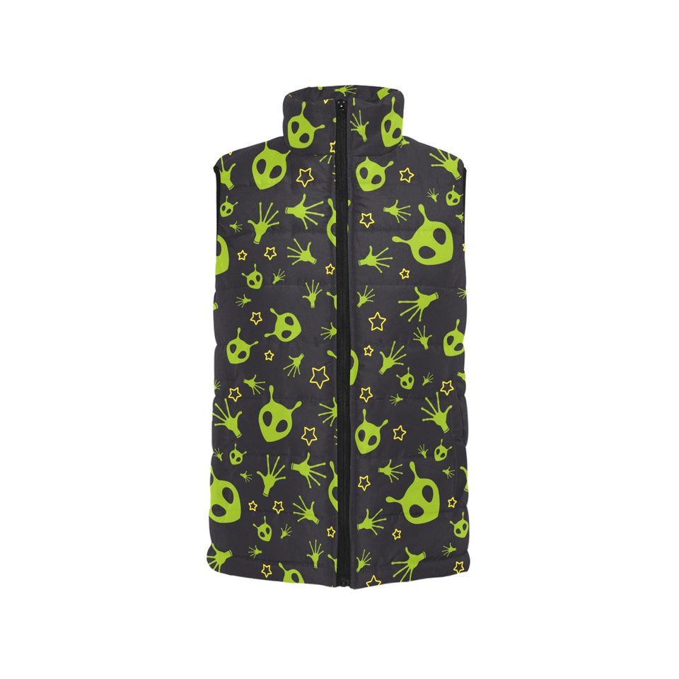 Alien Pattern Print Design 02 Men's Padded Vest