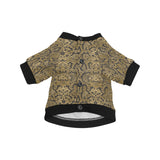 Snake skin pattern All Over Print Pet Dog Round Neck Fuzzy Shirt