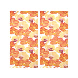 Orange yellow orchid flower pattern background Gauze Curtain