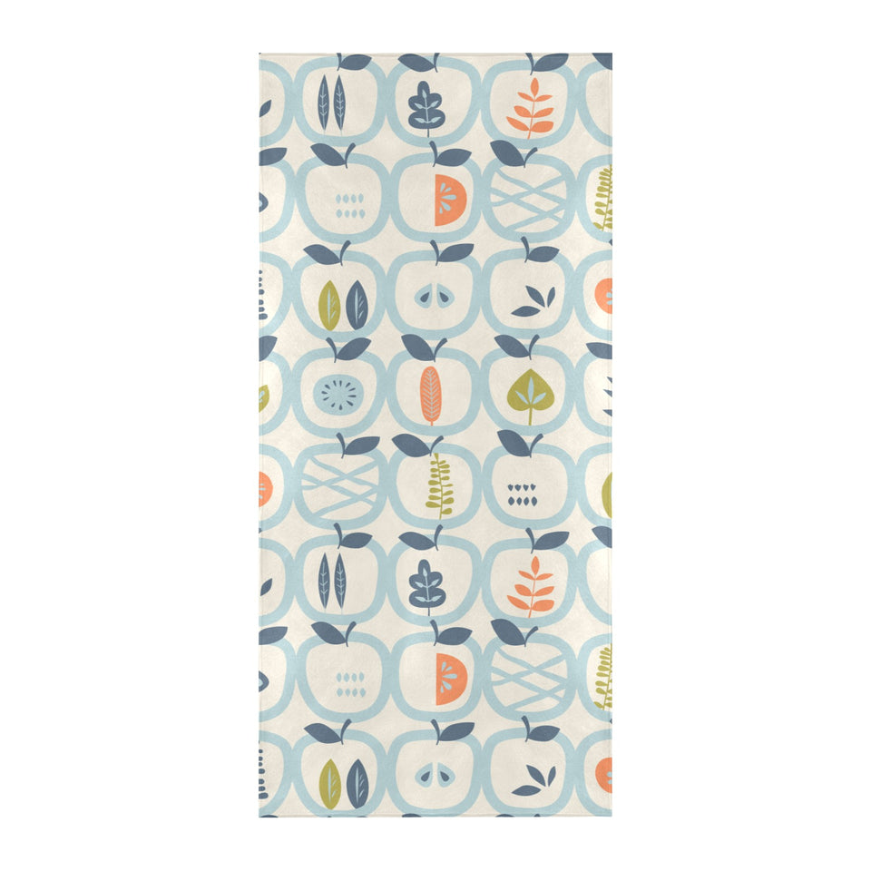 apples leaves pattern Beach Towel
