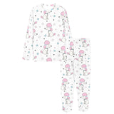 Cute poodle dog star pattern Women's All Over Print Pajama Set