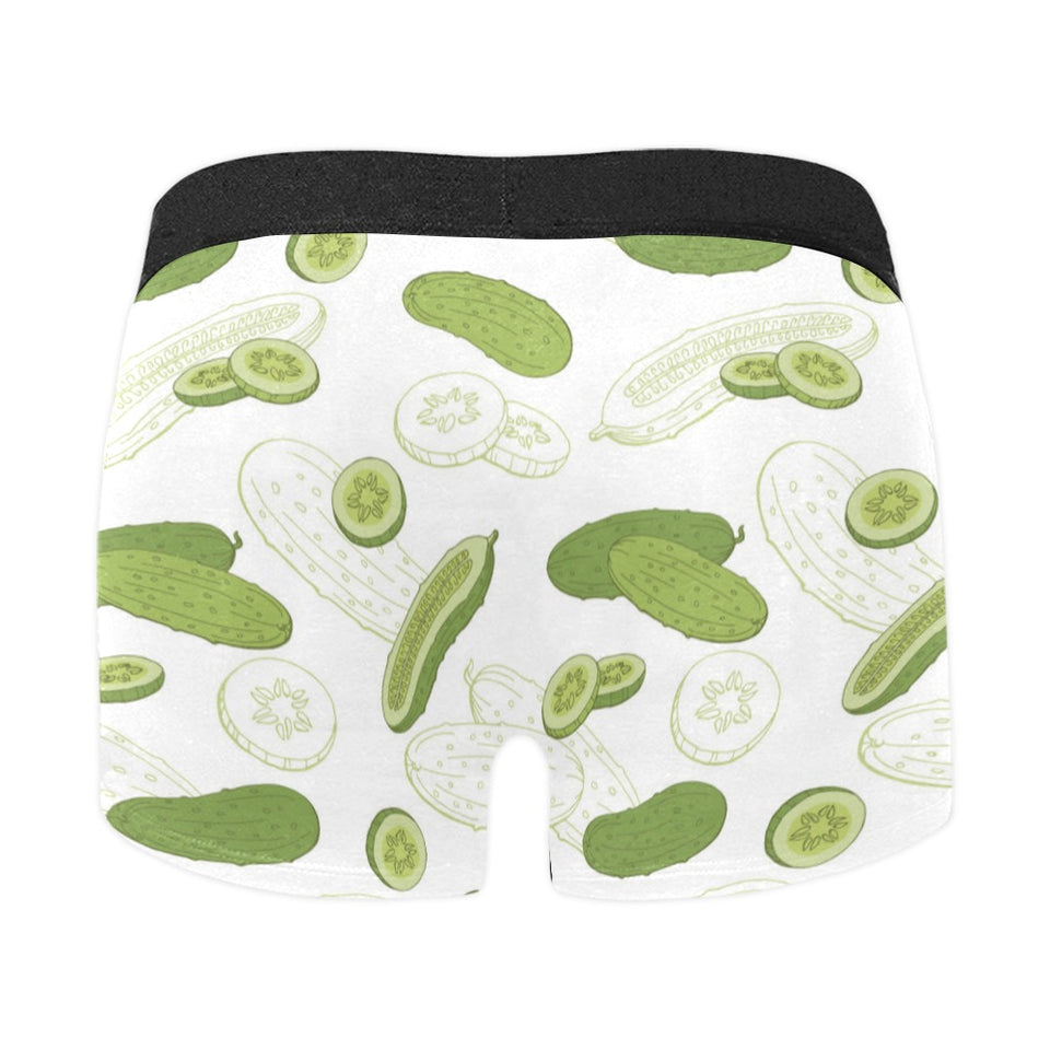 Cucumber sketch pattern Men's All Over Print Boxer Briefs Men's Underwear