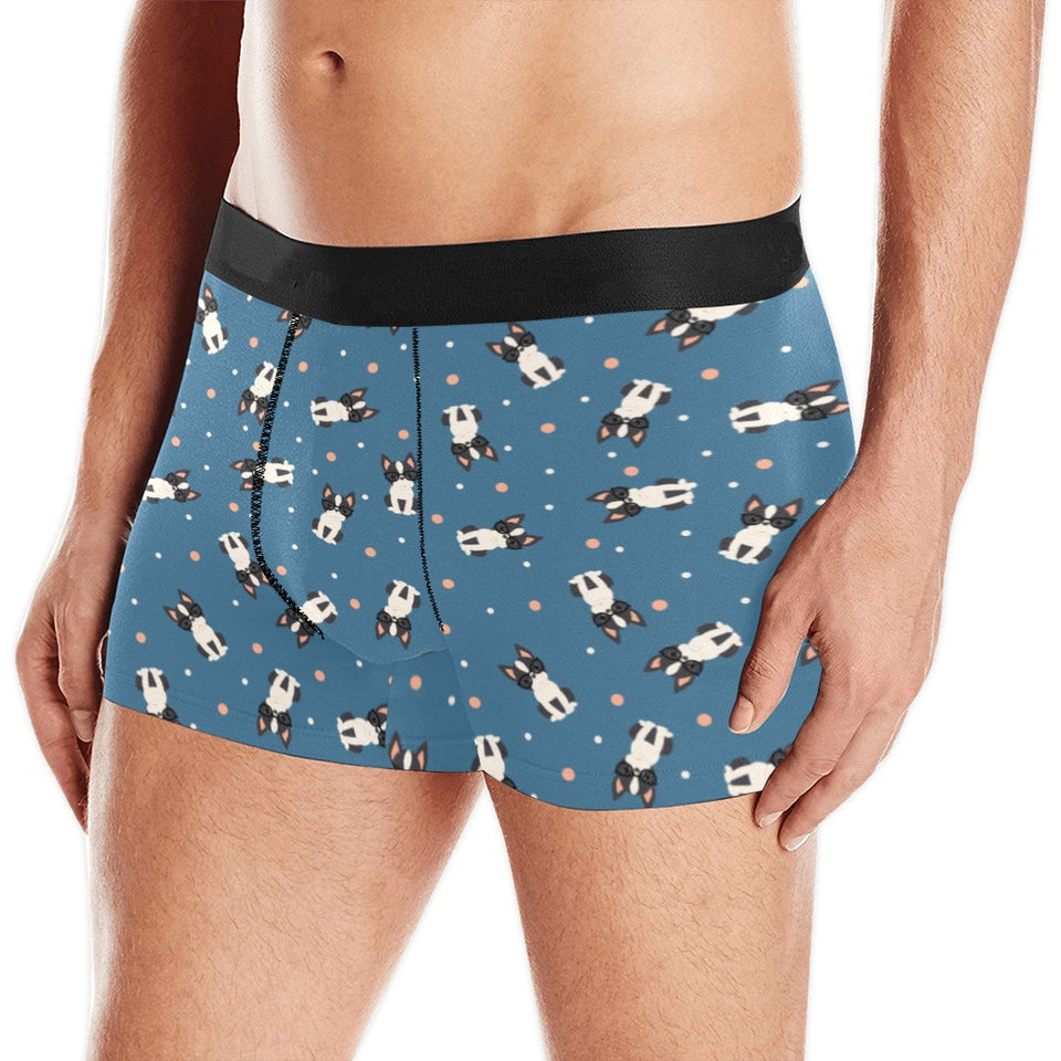 Cute boston terrier dog spattern Men's All Over Print Boxer Briefs Men's Underwear