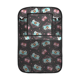 Camera Pattern Print Design 04 Car Seat Back Organizer