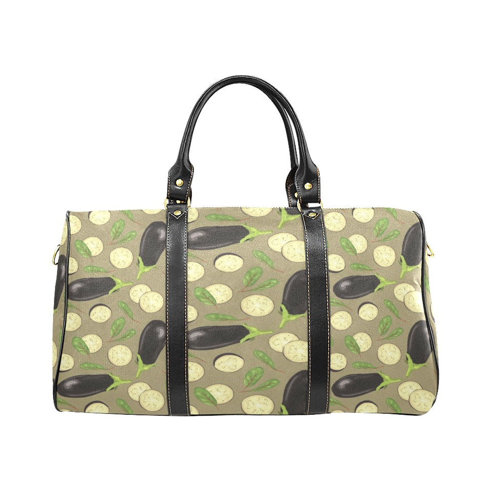 Eggplant Pattern Print Design 02 Travel Bag