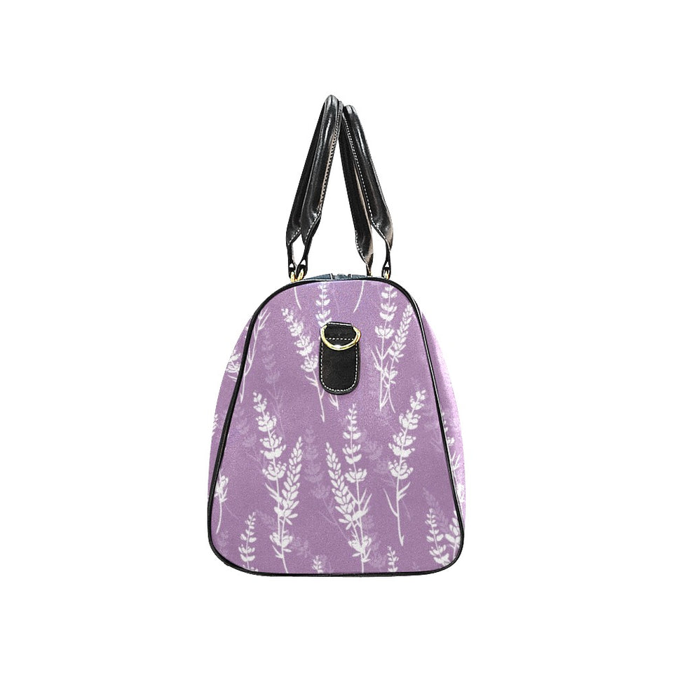 Lavender flowers purple pattern Travel Bag
